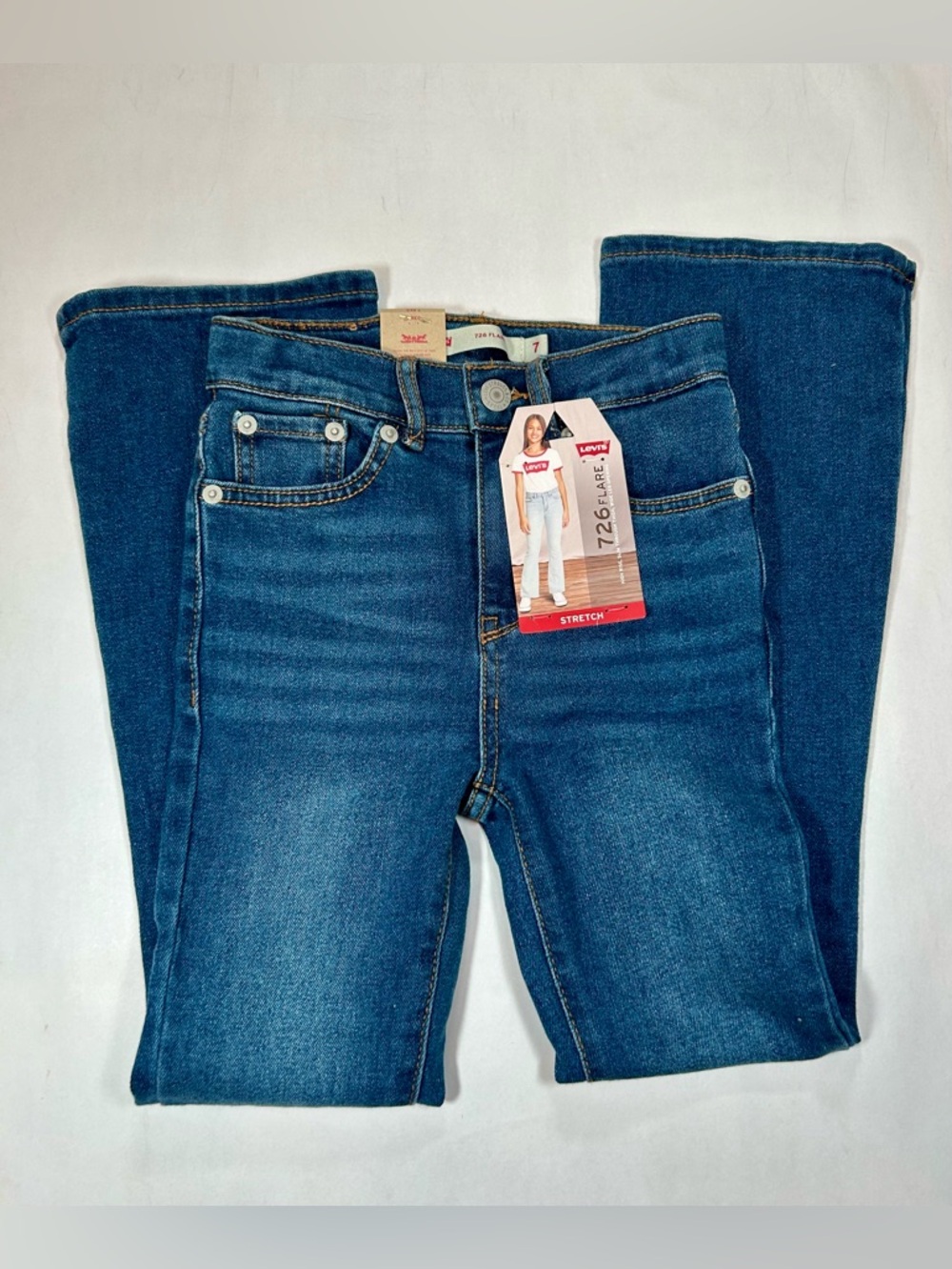 NWT | Levi’s 726 Girls’ High- Rise Flare Jeans - Picture 3 of 13